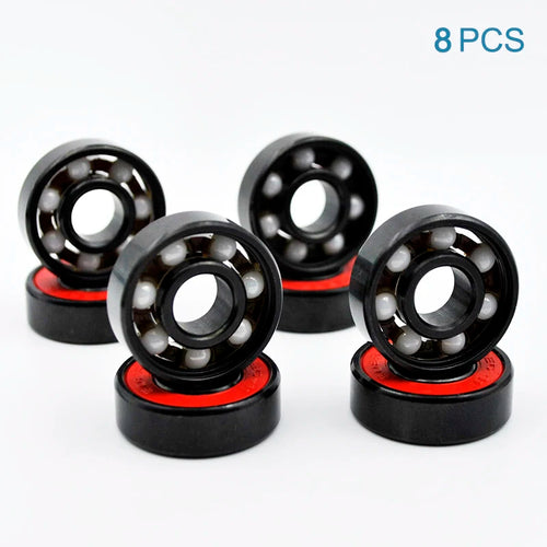 8Pcs 608 2RS Hybrid Ceramic Ball Bearing 8*22*7Mm ABEC-11 High Speed Roller Skate Skateboard Wheel Miniature Longboard Bearings