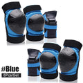 Knee Pads Elbow Pads Wrist Guards 3In1 Skateboard Protective Gear Set for Skateboarding Cycling Skating Scooter Bike Kids/Adults
