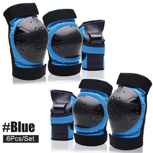 Knee Pads Elbow Pads Wrist Guards 3In1 Skateboard Protective Gear Set for Skateboarding Cycling Skating Scooter Bike Kids/Adults