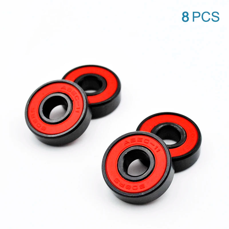 8Pcs 608 2RS Hybrid Ceramic Ball Bearing 8*22*7Mm ABEC-11 High Speed Roller Skate Skateboard Wheel Miniature Longboard Bearings